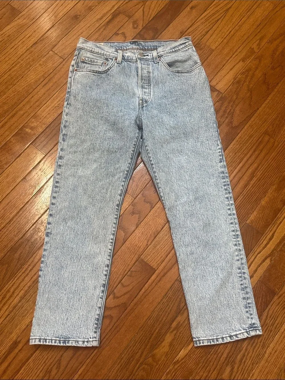 Levi’s women’s 501 Vintage Jeans button fly 28 x 26 cuffed
